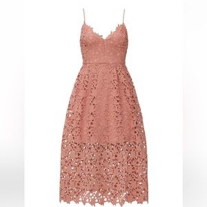ASTR the Label Lace A Line Midi Dress